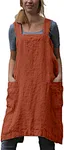 70%Cotton and 30%Linen Blended Apron.Soft and skin-friendly,breathable.Lightweight but durable.Cotton apron has better water absorption and sweat absorption.